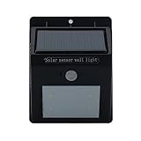 ソーラー LED センサーライト 屋外 高品質 防水機能付き LED電球 電池不要 屋外照明/軒先/壁掛け/庭先/玄関周り等で使用 夜間自動点灯