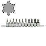 (STRAIGHT/ストレート) 3/8"(9.5mm) ヘクサロビュラビットソケットセット 11ピース 10-5000