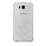 UNEXTATI Galaxy Alpha 用 ケース 耐衝撃 高品質 TPU ハード カバー 超薄型ケース 全面保護 脱着簡単 クリア 透明 Samsung Galaxy Alpha G850カバー