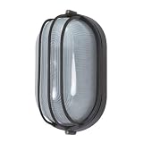 Nuvo Lighting 60/569 Bulkhead 1-Light Oval Cage Energy Star CFL, Architectual Bronze [並行輸入品]