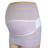 ネトゥル マルチボーダー柄妊婦帯+補助帯セット M~L グレー 6051