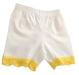 Plus Nao(プラスナオ) 子供用 インナーパンツ ペチパンツ ペチコートパンツ ショートパンツ レギンス 見せパン 安全パンツ 安全ショーツ レ ホワイト 130