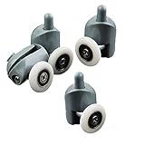 8本 ステンレス鋼 シャワー ドア ローラー スライド ドアプーリー