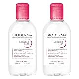 【正規品】ビオデルマ (Bioderma) サンシビオ エイチツーオー D 250mL×2本 セット 洗顔 メイク落とし クレンジング水 敏感肌用 無香料 無着色 エチルアルコール、オイル、パラベンフリー 弱酸性