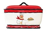 Tuscany Colorful Plump Bistro Chef Hand Painted Toast Jar/Bread Container, 89175 by ACK by ACK