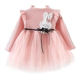 ワンピース ベビー服 長袖ドレス 子供服 女の子 可愛いニンジン 秋冬スカート オシャレ 通園 発表会 旅行 プレゼント Meedot ピンク 70cm