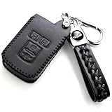 yoshinari トヨタ 専用 ノア 80系 ヴォクシー80系 エスクァイア80 アルファード 30系 ヴェルファイア30系 シエンタ 両側スライドドア 専用 キーケース キーカバー キーホルダー 本革 (タイプB、黒革黒線)