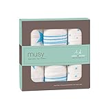1パック3 Musy、Fluro青 (Aden & Anais) (x 6) - Aden + Anais Musy, Fluro Blue 3 per pack (Pack of 6) [並行輸入品