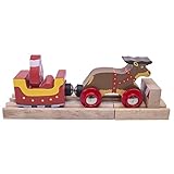 Bigjigs Rail Santa Sleigh with Reindeer Train Set [並行輸入品]