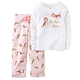 カーターズ Carter's 子供用 綿＆フリース パジャマ 女の子 2-Piece Cotton & Fleece PJs 24M (83-86cm) [並行輸入品]