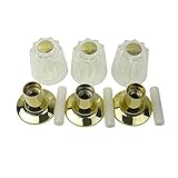 LASCO 01 – 9061p価格Pfister 3つバルブトリムキットIncludes : 3つLarge Windsorプラスチックハンドルwithインデックスボタン、フランジ乳首、光沢真鍮