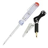 uxcell DC 6-24V マイナスドライバー テスト電子プローブミクロ 検電ドライバー ワニクリップ付き