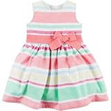 カーターズ Carter's/ ストライプサテンドレス グリーン ワンピース 24ヶ月【並行輸入】