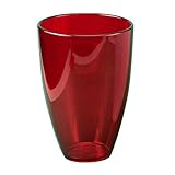 SELON クリスタルコンポート クリアレッド 花瓶