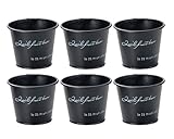 ナチュラルブリキポット ラウンドSS ブラック 80Φ×65Hmm 3196-E-BK 6個セット