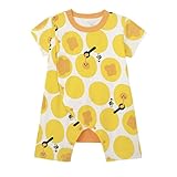 半袖カエルロンパース しましまぐるぐるシリーズ ホットケーキ サイズ：８０