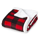 Trailcrestベビーソフトシェルパblanket-plaid accent-reversible Plush Infant Essential レッド 43224-7722