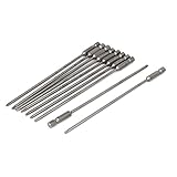 uxcell 6.35mm 六角シャンク 150mmx 3mm PH1 プラス クロスヘッド ドライバービット 10個入り