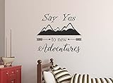 Say Yes to新しいAdventures 23 x 20 Nursery Baby書道ステッカーFeng Shui壁デカールアート装飾Motivational Inspirationalステッカ