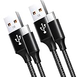 usb c ケーブル【1m/黒 2本】USB Type C ケーブル Ankola typec ケーブル 急速充電 タイプc 充電ケーブル