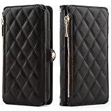 iPhone 16 Pro Max ケース 財布型 カード収納 小銭入れ アイフォン 16 プロ マックス カバー 手帳型 ストラップ 付き カードポケット付き 収納ポケット 2 in 1 ミラー付き iPhone 16 Pro Max 手帳型ケース マグネット吸着 スタンド機能 Magsafe対応 iPhone 16 Pro Max用 6.9インチ ブラック