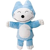 セキグチ　11ぴきのねこ　ぬいぐるみ　中古品　ブルー　毛足の長いタイプ セキグチ 11ぴきのねこ ぬいぐるみ 中古品 ブルー 毛足の長い