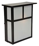 Craftmade Z1840-7 Wall Lantern with Frosted Glass Shades, Copper Finish [並行輸入品]