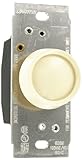 Leviton 6681-a Trimatron 600 W白熱ロータリーディマー、シングルポール、アーモンド
