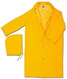 MCR Safety 240CXL 49-Inch Classic Plus PVC/Polyester Corduroy Collar Coat with Detachable Hood and C