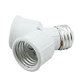 Creazy E27 to 2XE27B Base Socket Light Bulb Lamp Holder Adapter Plug Converter