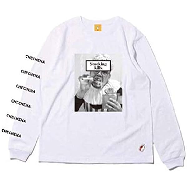 Amazon Co Jp Fr2 くっきー Smoking Kills ロングtシャツ ロンtmサイズ白 ホワイト 野性爆弾 服 ファッション小物