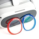 ZYBER 度付きレンズ（-3.5、左の赤）Pico4 用の度付きレンズ、Pico4に対応するレンズ、軽量磁気ABSフレーム、Pico 4用のブルーライトブロッキングレンズ