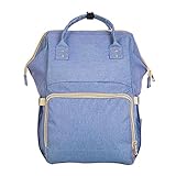 ミイラバッグハンドバッグ多機能バックパックベビー収納袋 スカイブルー
