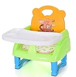 CXYP　 ベビーチェア 　赤ちゃん　折りたたみ式　クッション付き　滑り止め　テーブルチェア　椅子　携帯便利　外出　外食　実用　高品質　お持ち便利　子供用　5ヵ月頃~4歳　 (グリーン)