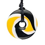 Teething Bling Black & Gold Teether Necklace [並行輸入品]