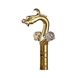 Rozin メッキドラゴン台所 洗面所用 じゃぐち 混合水栓 クリスタル 浴室用 蛇口