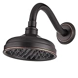 Pfister G15-M95Y Marielle Single Function Raincan Showerhead, Shower Arm and Flange in Tuscan Bronze