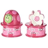 Baby Essentials Pink Tooth and Curl Holder Keepsake Set by Baby Essentials