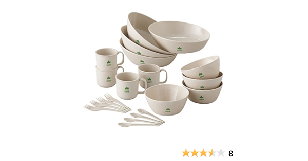 Amazon ロゴス バイオプラント 食器セット4 4人用 ロゴス Logos 食器セット