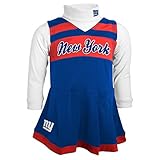 NFL Toddler Girls Cheer Jumper Dress w /タートルネック – NYジャイアンツ – 2t ブルー