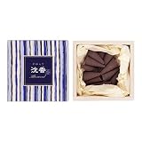 日本香堂(Nippon Kodo) かゆらぎ 沈香 コーン 12個入 香立付 単品 ホワイト 12個 (x 1)