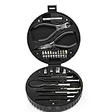 24ピースDIYホームツールキット（ボックス内の組み合わせプライヤー付き）ミニツールキットカーボンスチールツールセット模造タイヤタイプの組み合わせセット