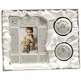 First Curl/Tooth Frame Set for Baby/Pewter/2x3 Frame/Tooth Box/Hair Curl Box/Baby Shower/New Baby by