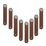 B Blesiya 引き出し　キャビネット　レザー　ハンドル　プルノブ　スーツケース　ハンドル　丈夫　全3セット選択 - 8本