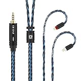 【KBEAR ST16plus】2pin 2.5mmリケーブル 5N銀メッキ単結晶銅 ケーブル 2.5mmイヤホンアップグレードケーブル イヤフォン交換ケーブル ZSN/ZSN Pro/ZSN PROX/ZS10/ZS10 PRO/ZST/ZSTX 等に対応（2pin・2.5mmプラグ・2メートル）