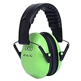 イヤーマフ プロフェッショナル 防音用 プロテクター ヘッドバンド式 フリーサイズ 大人＆子供用 (グリーン)