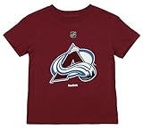 リーボックNHL Kid 's Colorado Avalanche半袖チームロゴTシャツ、マルーン Medium (5-6)