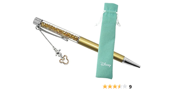 スワロフスキー ボールペン ディズニー Swarovski Disney 巾着付き ミッキー ミニー キラキラ ボールペン ディズニー クリスマス ホワイトデー 限定 チャーム付き 替え芯 可能 名入れ 不可 ゴールド 並行輸入品 油性ボールペン 文房具 Amazon