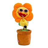 karonpeln 動くぬいぐるみ ひまわりぬいぐるみ 電気ぬいぐるみ 踊る 歌う 花 おもちゃ 電動 ひまわり 子供おもちゃ 120曲 早期教育玩具 装飾 贈り物