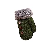 Pumpumly 子供用ミトン ベビーグローブ てぶくろ ニット手袋 紛失防止 防寒 保温 伸縮性 秋冬 アウトドア 雪遊び